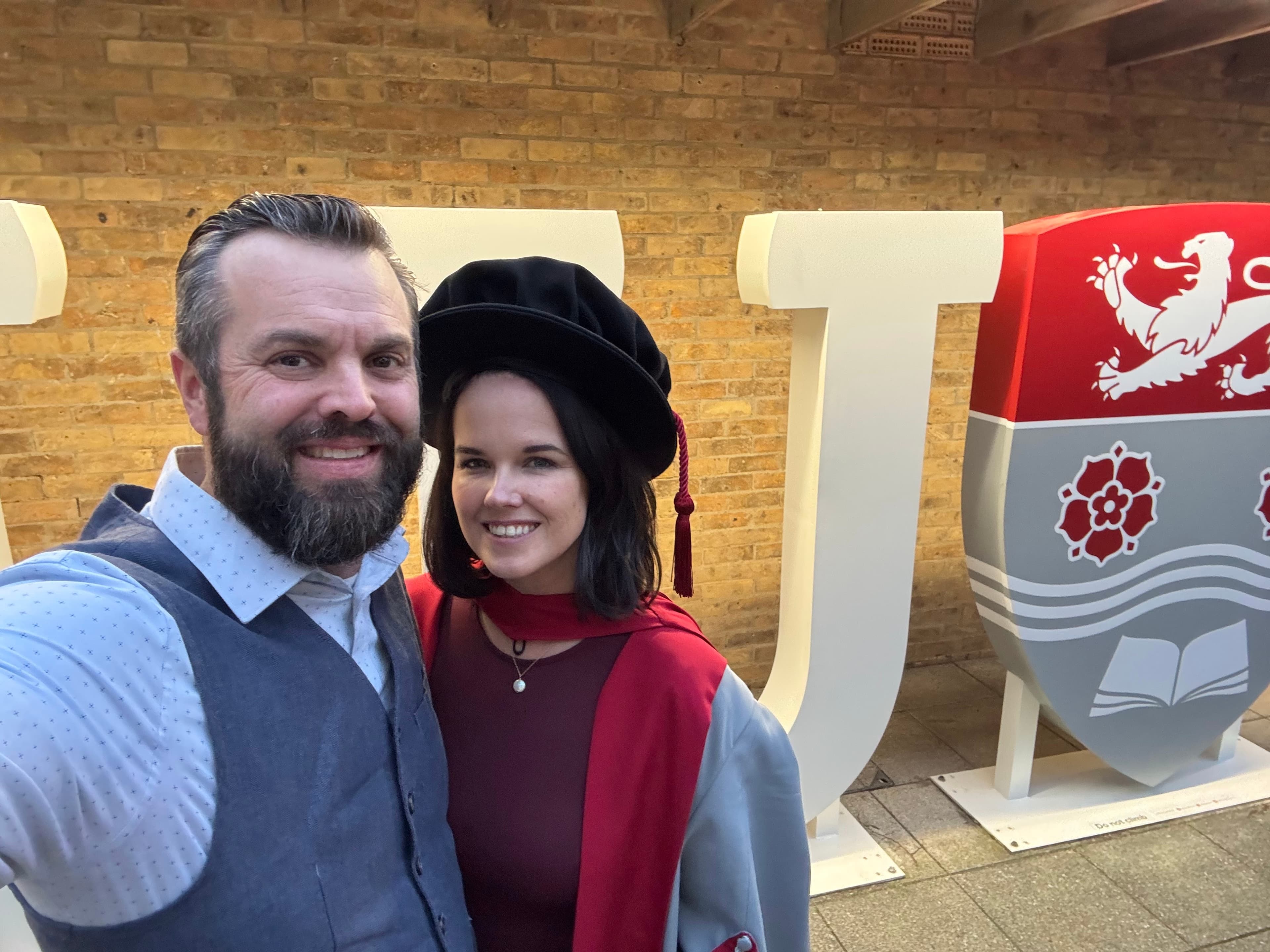 Meredith Guthrie at her Lancaster University doctoral graduation