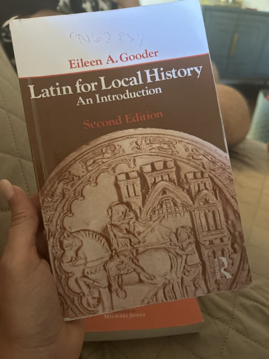 Cover of Latin for Local History: An Introduction by Eileen A. Gooder